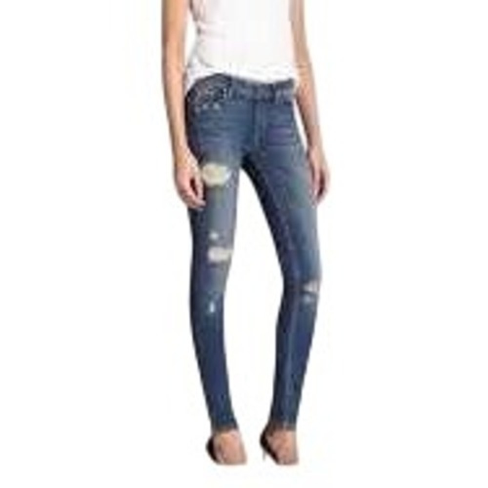 Paige Verdugo Ultra Skinny Jeans‎ Distressed Medium Wash Low Rise Size 26